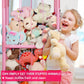 Ibnotuiy Stuffed Animal Zoo Storage PVC Stuffed Animal Holder, Pink