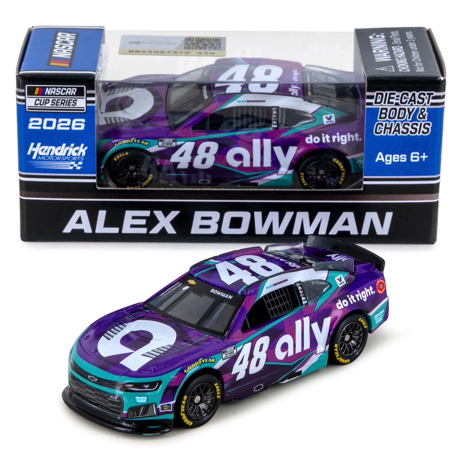 Alex Bowman 2026 Ally ARC Diecast Car 1:64 Scale