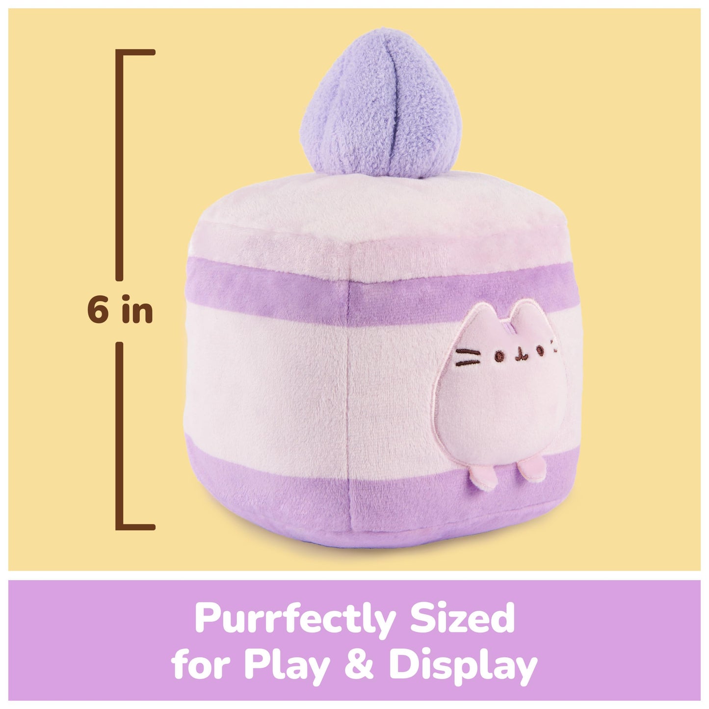 GUND Pusheen Lavender Spongecake 6-Inch Plush Toy for Ages 8+