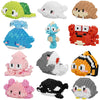 HJPLPXH Small Toy Gift,Party Favors for Kids,12 Boxes Marine Animals Micro Mini Building Blocks Set, Birthday Gift for Kids Ages 8-16+