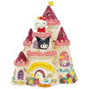 Blue Sky Clayworks Hello Kitty & Friends Castle Candle House, Ceramic, 7" L x 6" W x 8" H, Fairytale Window Glow