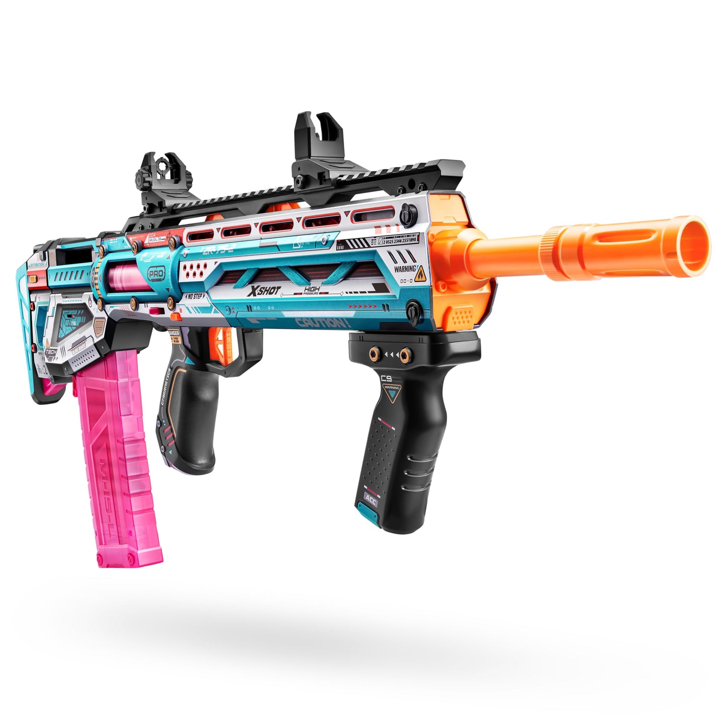 XSHOT Skins Pro Series 1 Long Shot Blaster by ZURU with 40 Darts, Air Pocket Technology Darts and Dart Storage, Outdoor Toy, Teens and Adults, Age 14+