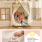 Play Tent with Mat, Star Light, Large Kids Playhouse with Windows Easy to Wash, Indoor and Outdoor Play Tents for Kids, Little Dove Toys for Girls