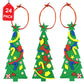 4E's Novelty 24 Pack Christmas Tree Ornament Craft for Kids, 516Pcs Bulk Foam Self Adhesive Individually Wrapped, Christmas Crafts for Kids Ages 4-8