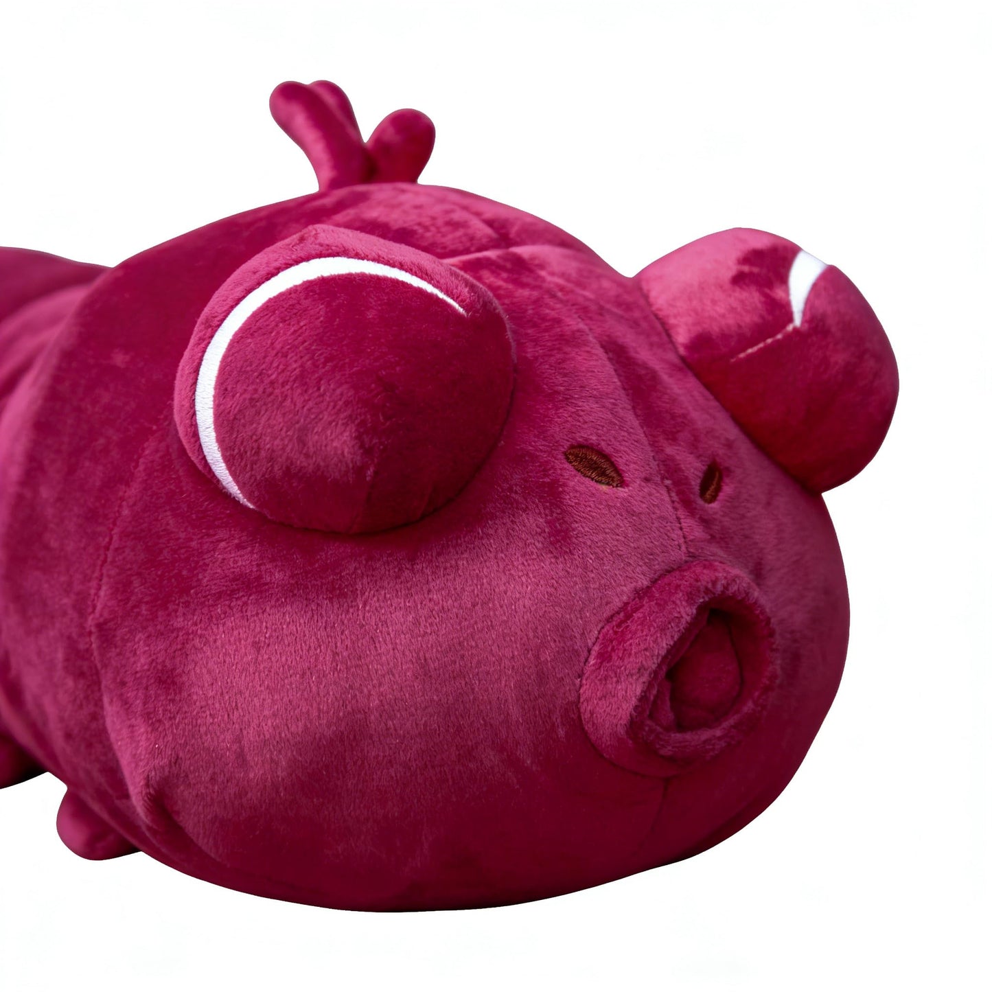 VNYIGDJS Toji Worm Plush, 120cm/47in Large Stuffed Animal Body Pillow, Burgundy Red, Soft Anime Plush Toy