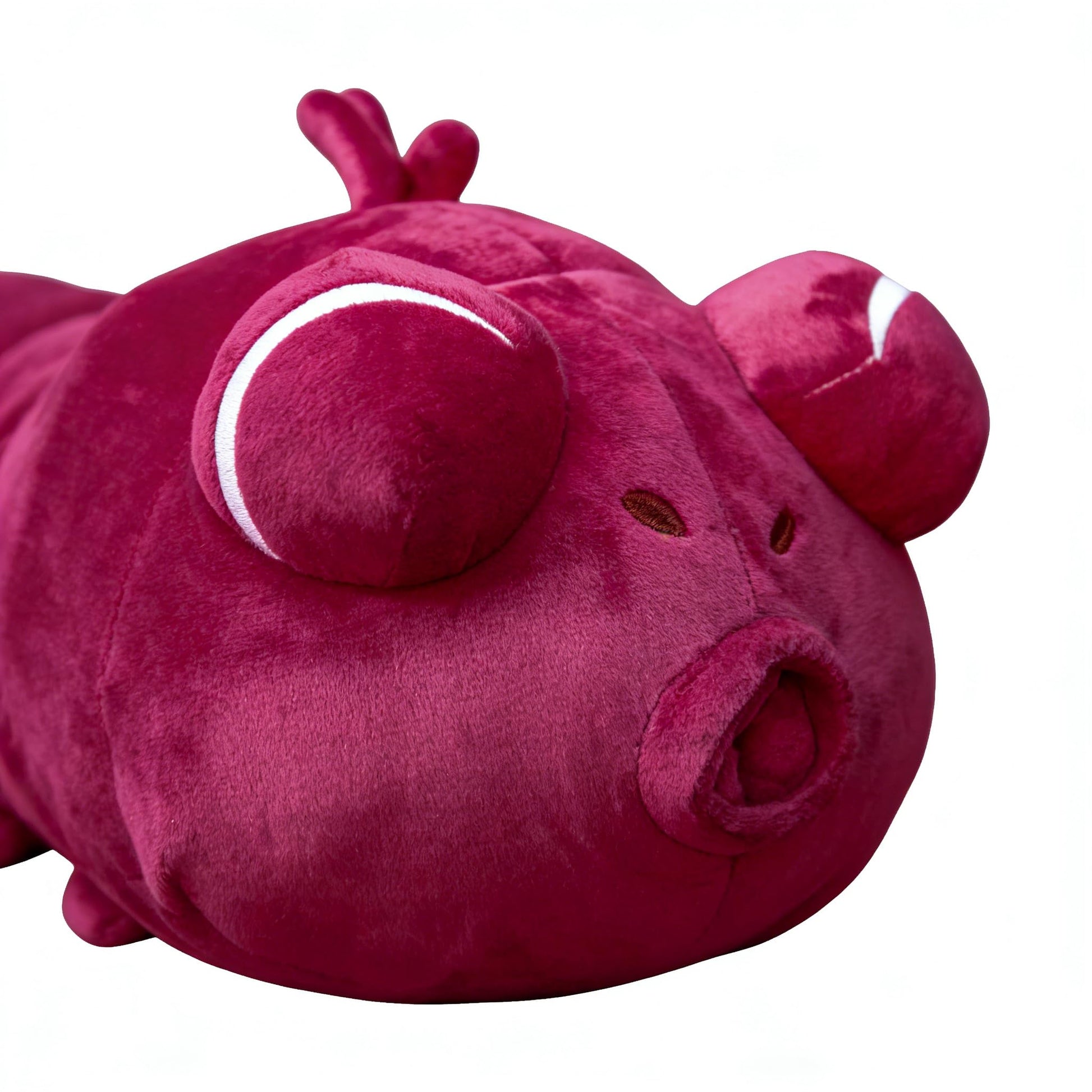 VNYIGDJS Toji Worm Plush, 120cm/47in Large Stuffed Animal Body Pillow, Burgundy Red, Soft Anime Plush Toy