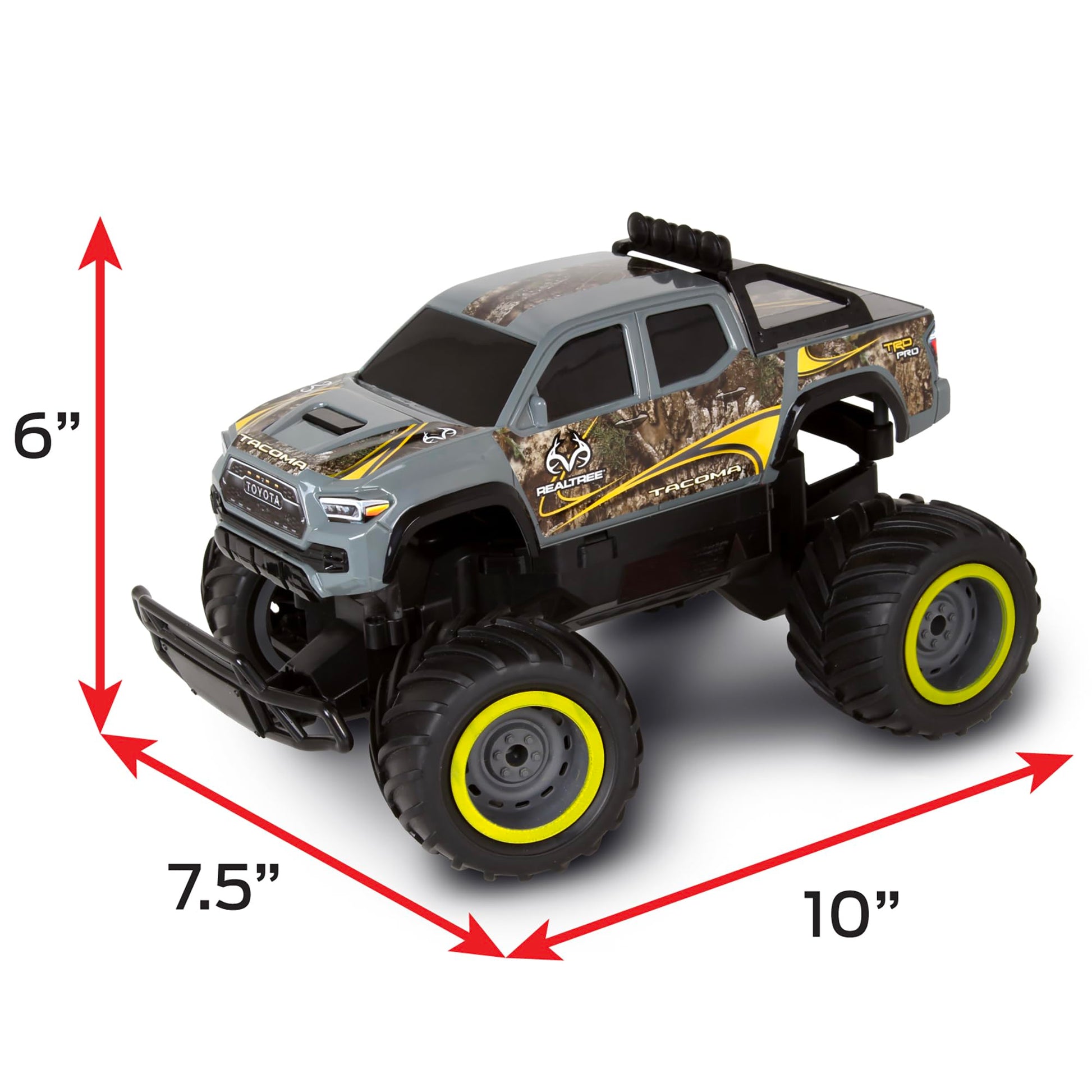 NKOK Realtree RC Toyota Tacoma Gray Camo - 2.4 GHz Radio Controlled Truck