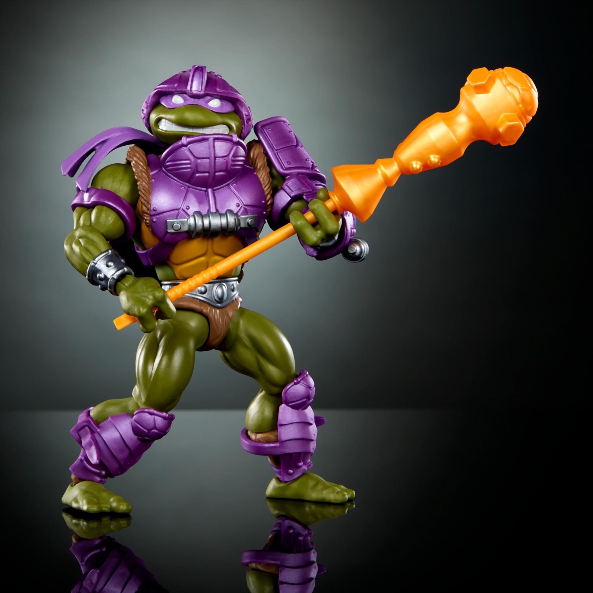 Mattel Masters of the Universe Origins Turtles of Grayskull Action Figure & Accessories, Donatello Collectible Toy with 16 Joints, TMNT & MOTU