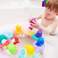 LAMAZE Water Symphony Toddler Auditory Sensory Bath Tub Dolphin Toy for Kids, Multicolor