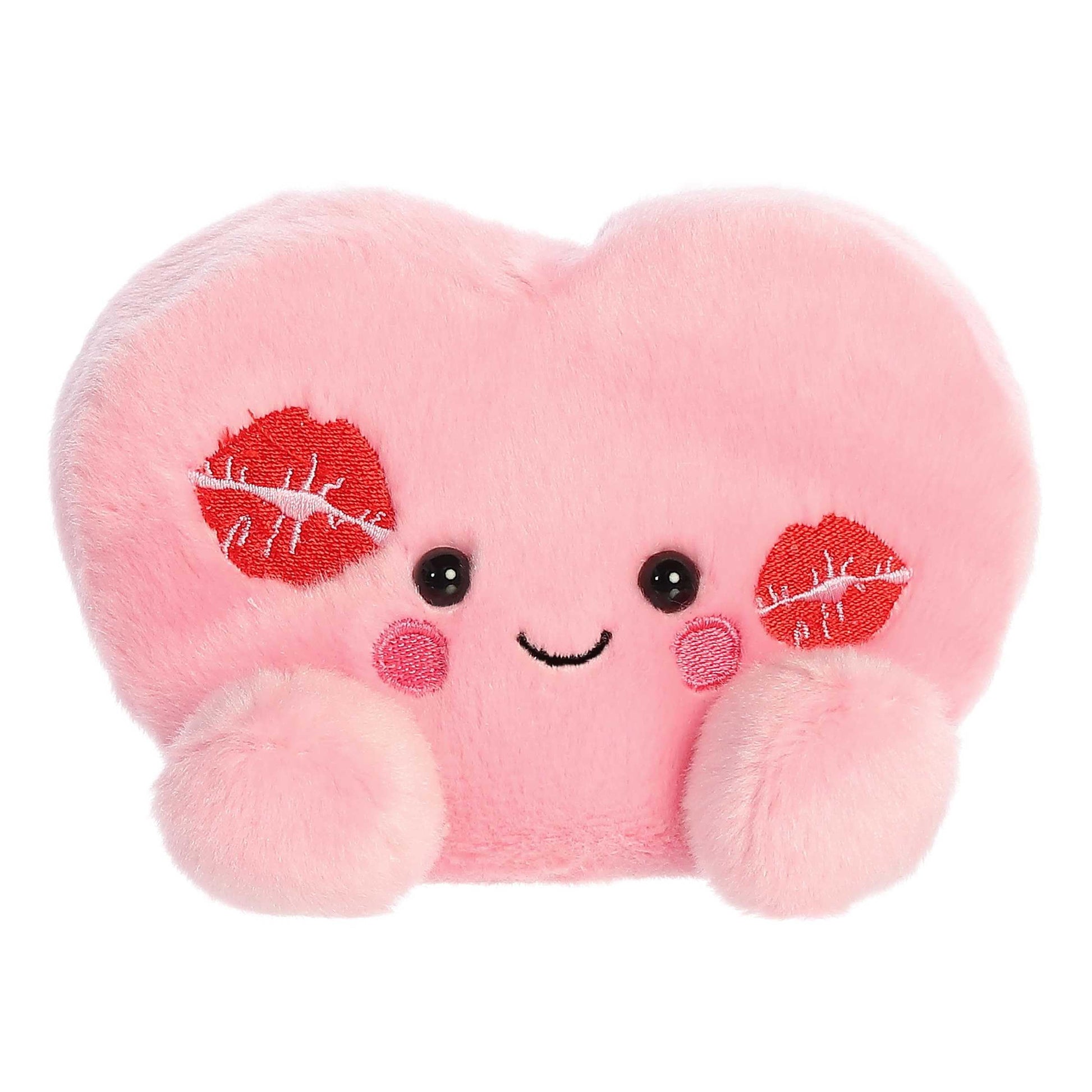Aurora Adorable Palm Pals Kinsley Kisses Heart Stuffed Animal - Pocket-Sized Play - Collectable Fun - Pink 5 Inches