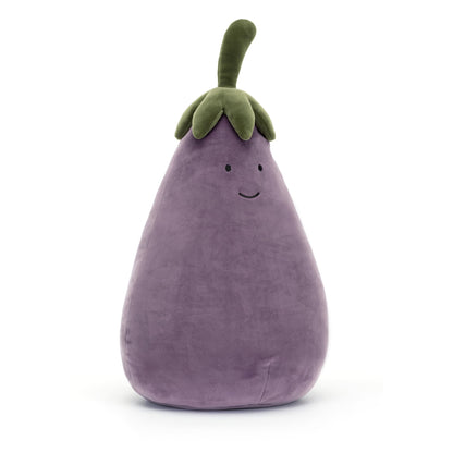 Jellycat Vivacious Vegetable Aubergine - Eggplant Plush Stuffed Toy, Large 15.5 inches - Vegetable Plush - Great Gift Idea