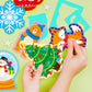 Winter Animal Lacing Cards For Kids 12 Packs Double Sided Sewing Kits Christmas Sewing Cards Educational & Learning Activities Fine Motor Skill
