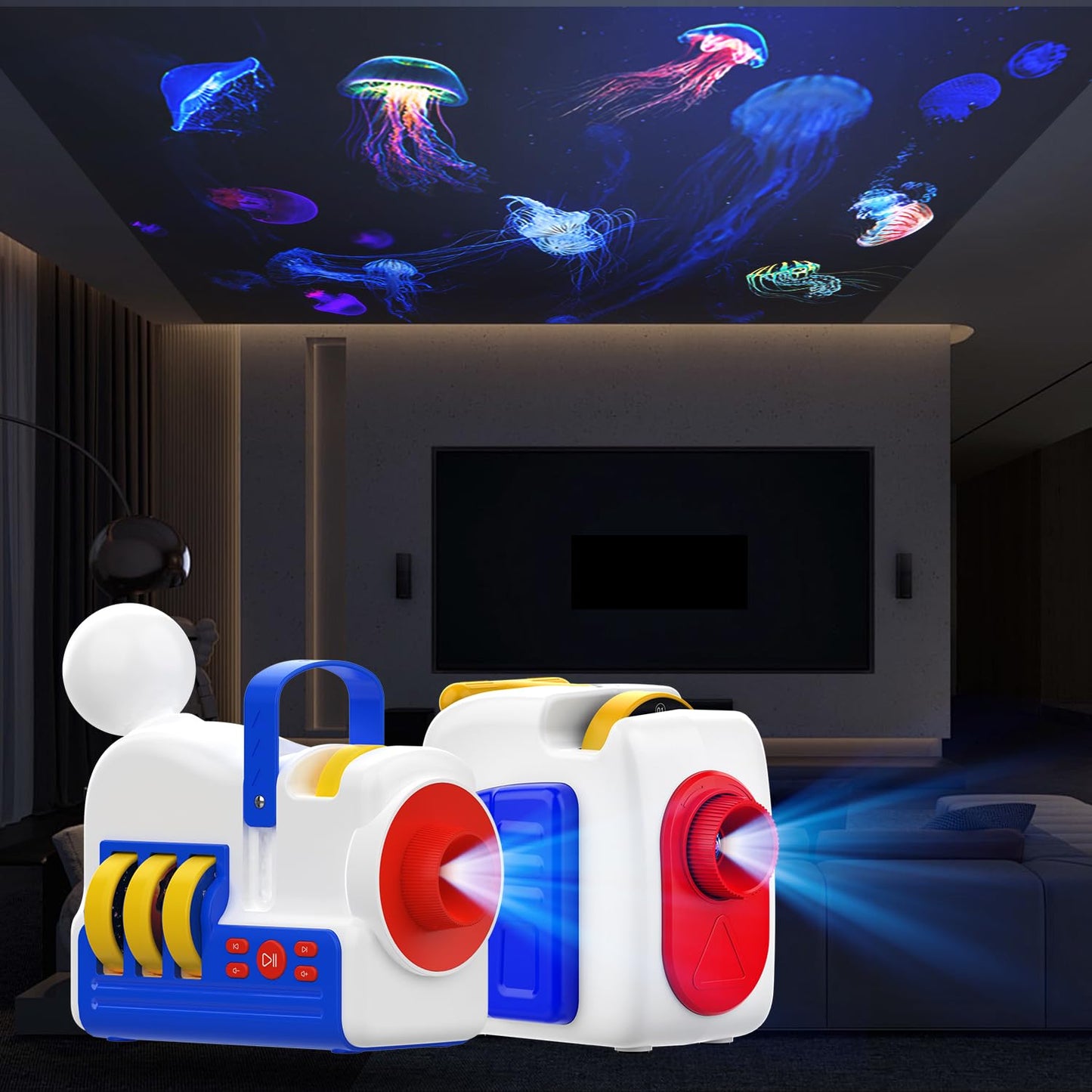 Syslux Kids Audio Story Cards,4 Pack Bedtime Fairy Tale Projection Cartridges for Story Projectors,Story Projector Accessories (Device Not Included)