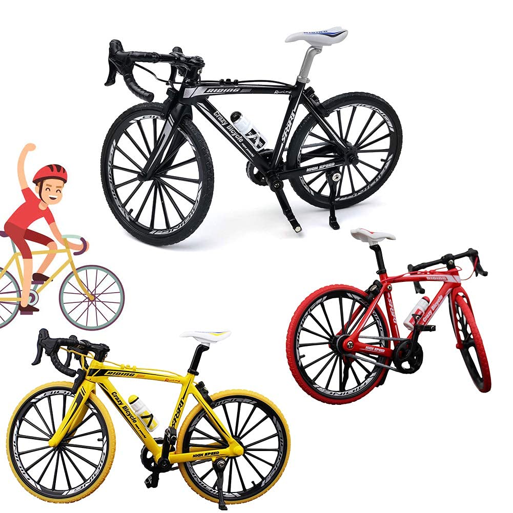 JAMOR Bicycle Model Mountain Bike Toy Racing Toy 1:10 Simulation Bikes Mini Bike Model Zinc Alloy Racing Home Decoration Crafts Miniature Finger
