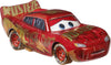 Disney Cars and Pixar Cars Die-Cast Singles Muddy Rusteze Racing Center Lightning McQueen, 1:55 Scale Fan Favorite Character Vehicles, Gift for Kids