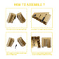 ideallife Skate Park Kit, Bigger Skate Park Kit Ramp Parts for Finger Skateboard Fingerboard Ramp Skate Park Kit Part Training Props with 3 Finger
