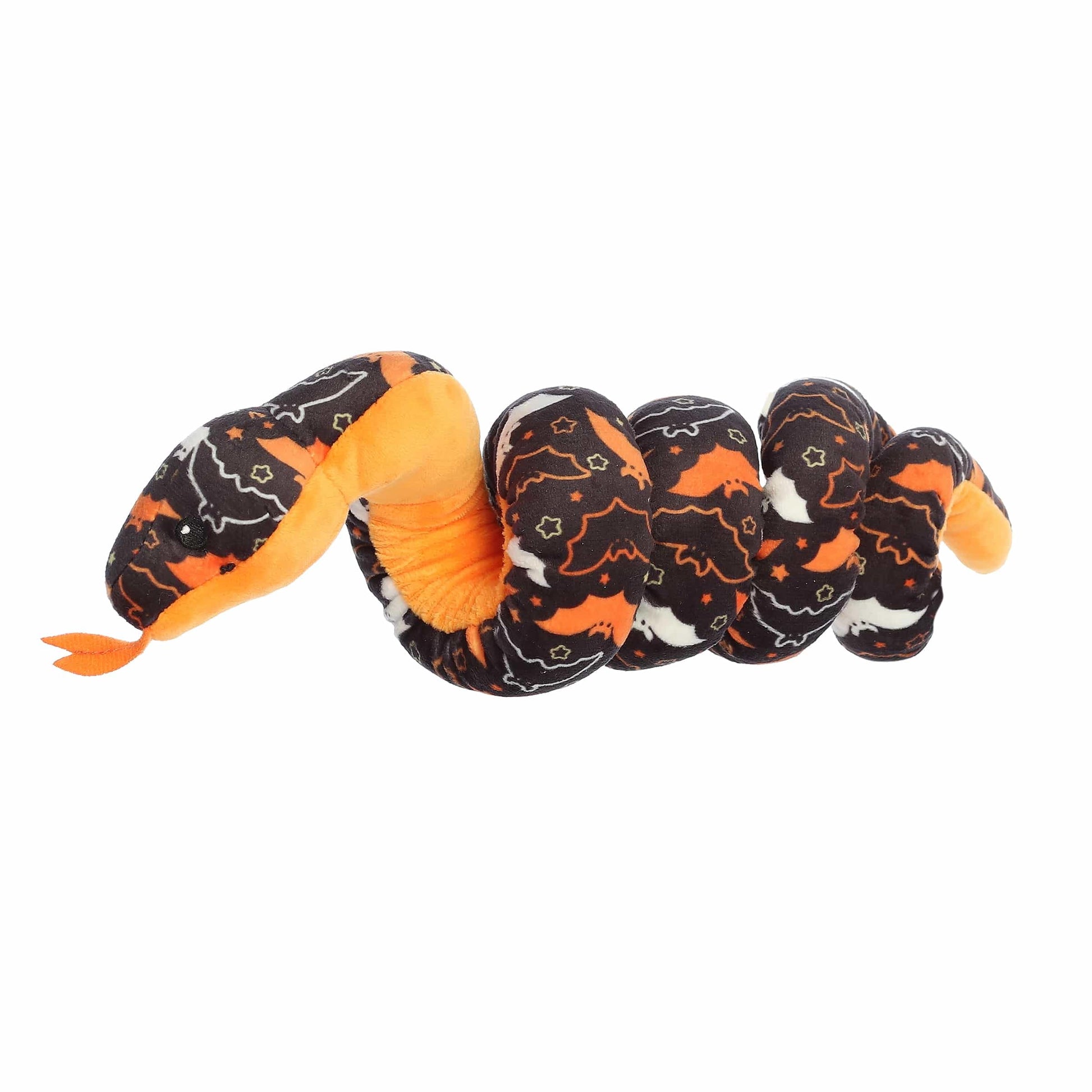Aurora Spooky Snake Night Flight Snake Stuffed Animal - Vibrant Colors for an Eye-Catching Design - Perfect for Halloween Costumes and Gifts