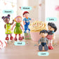HABA Little Friends Best Friends Mini Dolls Bundle - Set of 5 Bendy, Poseable Dolls for Ages 3+, Soft Plastic Miniature Figurines and Dollhouse People