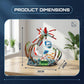 Myth Qholve Mechanical Reaper Kraken Building Block Set with Hand Crank Gear Motion, Articulated Body Deep Sea Scene Model Kit for Collectors