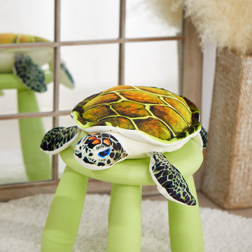 Athoinsu Realistic Stuffed Animal Sea Turtle Soft Plush Toy Ocean Life Tortoise Throw Pillow Birthday Plushie Gifts for Toddler Kids Boys and Girls