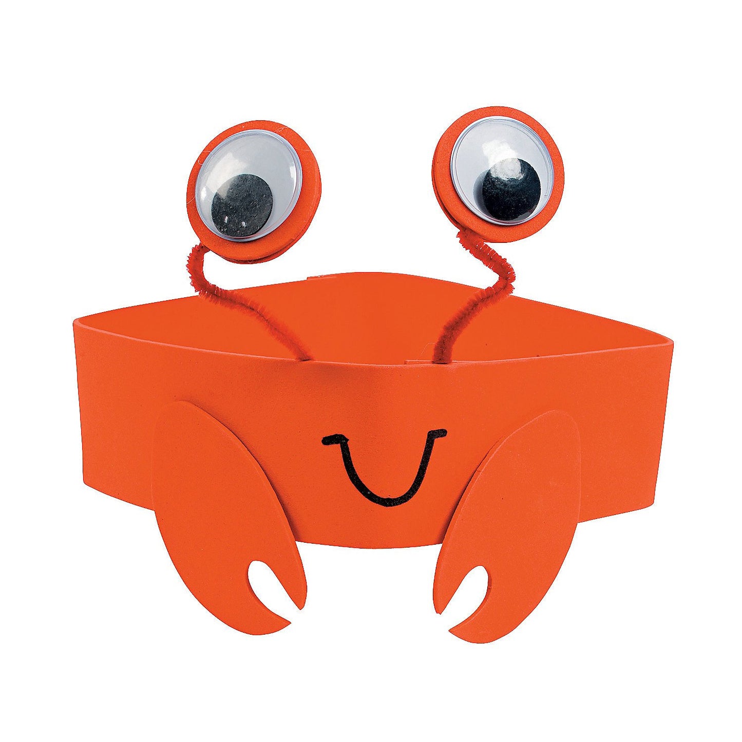 Fun Express Crab Foam Headband Craft Kit - VBS Vacation Bible School Supplies/Decor - Makes 12 - DIY Crafts for Kids and Fun Home Activities
