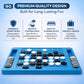 Reversi Board Game for Kids & Adults 14x10x2 Inches - Othello Classic Board Game - with 64 Reversible Discs & Built-in Storage - Strategy Board Game