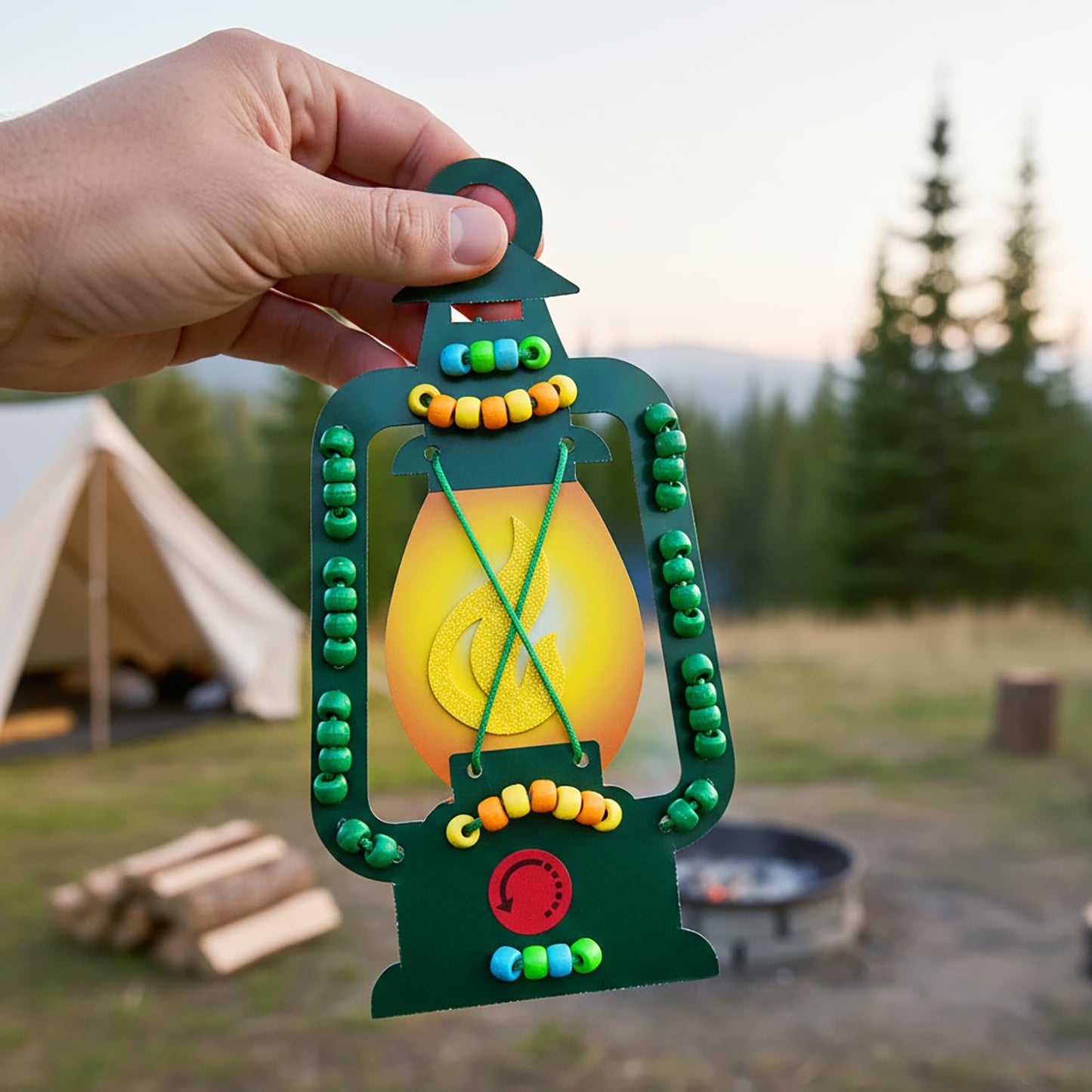 Fun Express Camp Lantern Lacing Sign Craft Kit - Makes 12, Vacation Bible School 2024