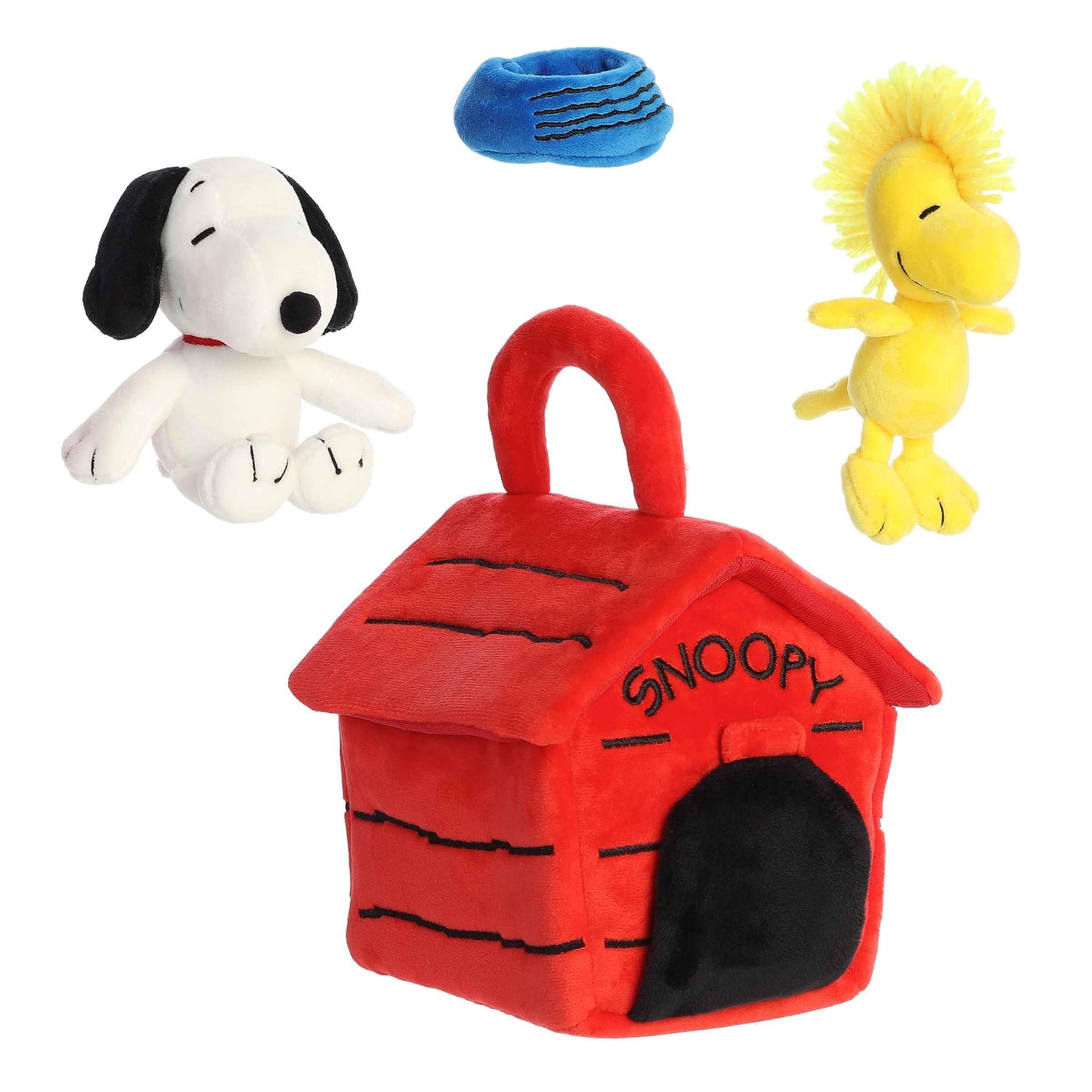 Aurora® Adorable Peanuts® Snoopy's Dog House Playset Stuffed Animal - Officially Licensed Toys for All Snoopy Fans - Nostalgic Gift for Adults