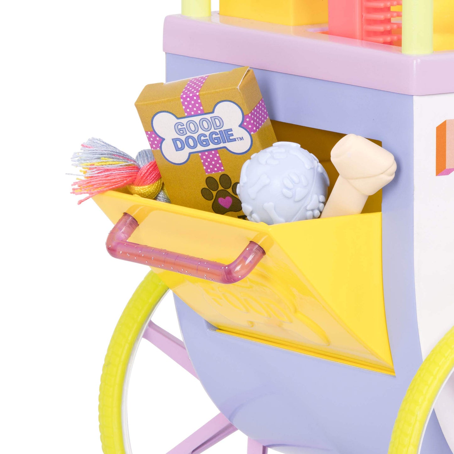 Glitter Girls Pop-Pup Pet Shop Cart on Wheels for 14-Inch Dolls, Deluxe