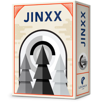 Looney Labs Jinxx - A Compact Abstract Strategy Game for 2-4 Players, Featuring Stackable Pyramids