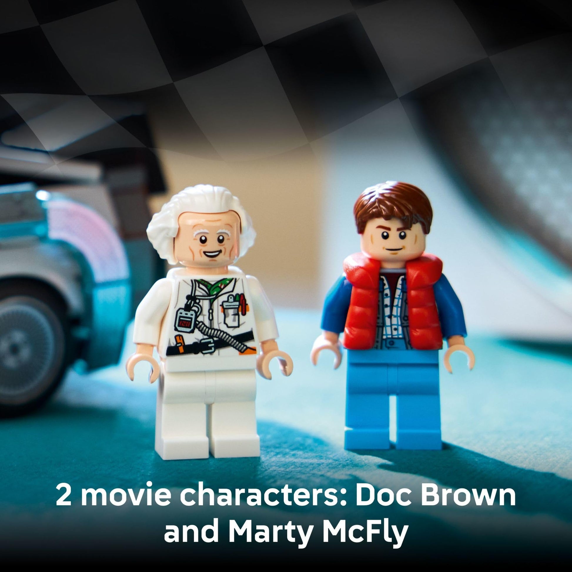 LEGO Speed Champions Time Machine from Back to The Future Building Toy for Kids - Pretend Play & Display Car Toy W/ 2 Build Modes for Boys & Girls