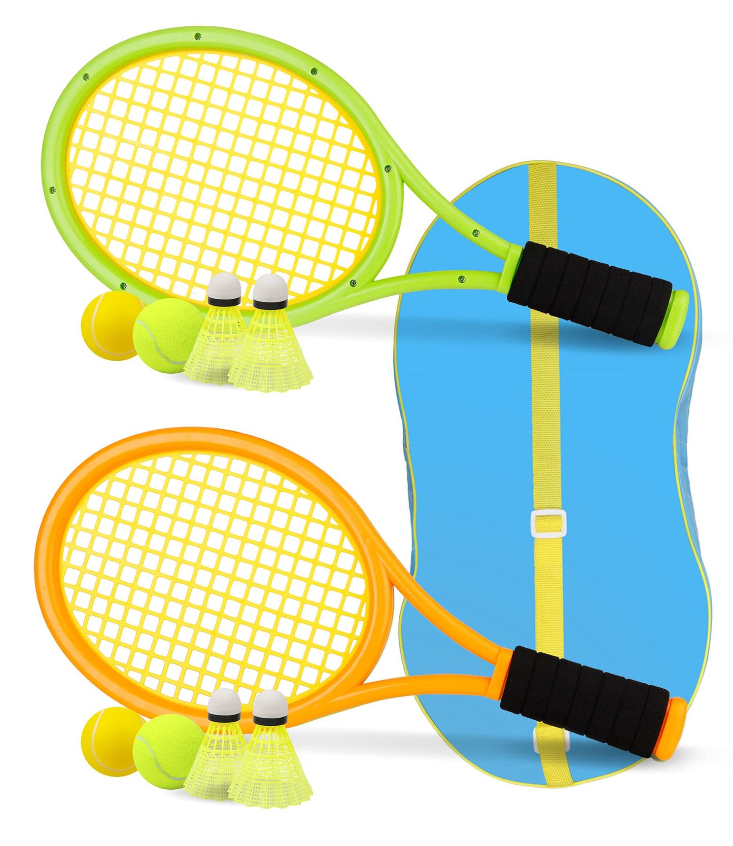 Crefotu Kids Tennis Set for Children Toddler Outdoor Indoor Sport Play