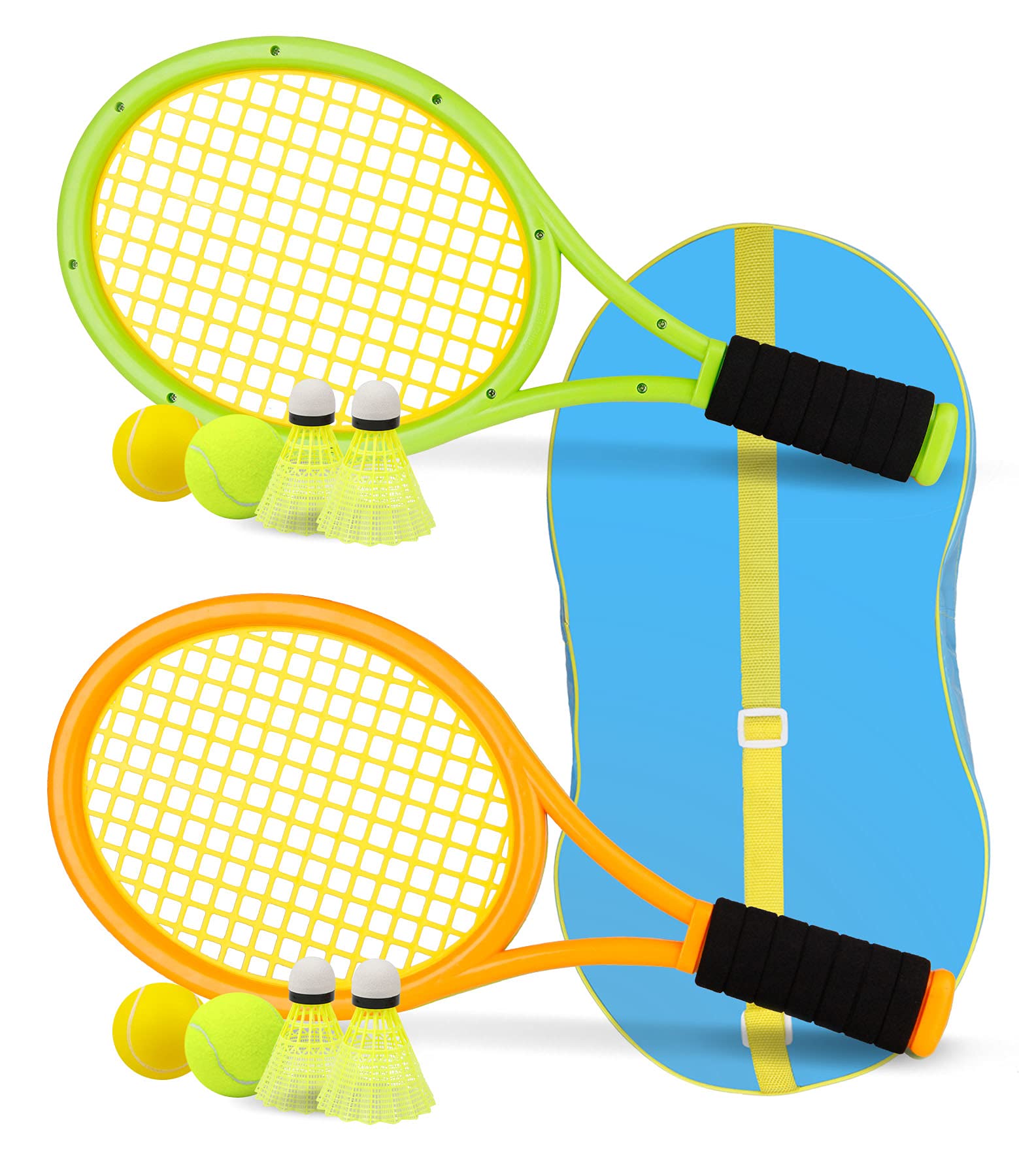 Crefotu Kids Tennis Set for Children Toddler Outdoor Indoor Sport Play