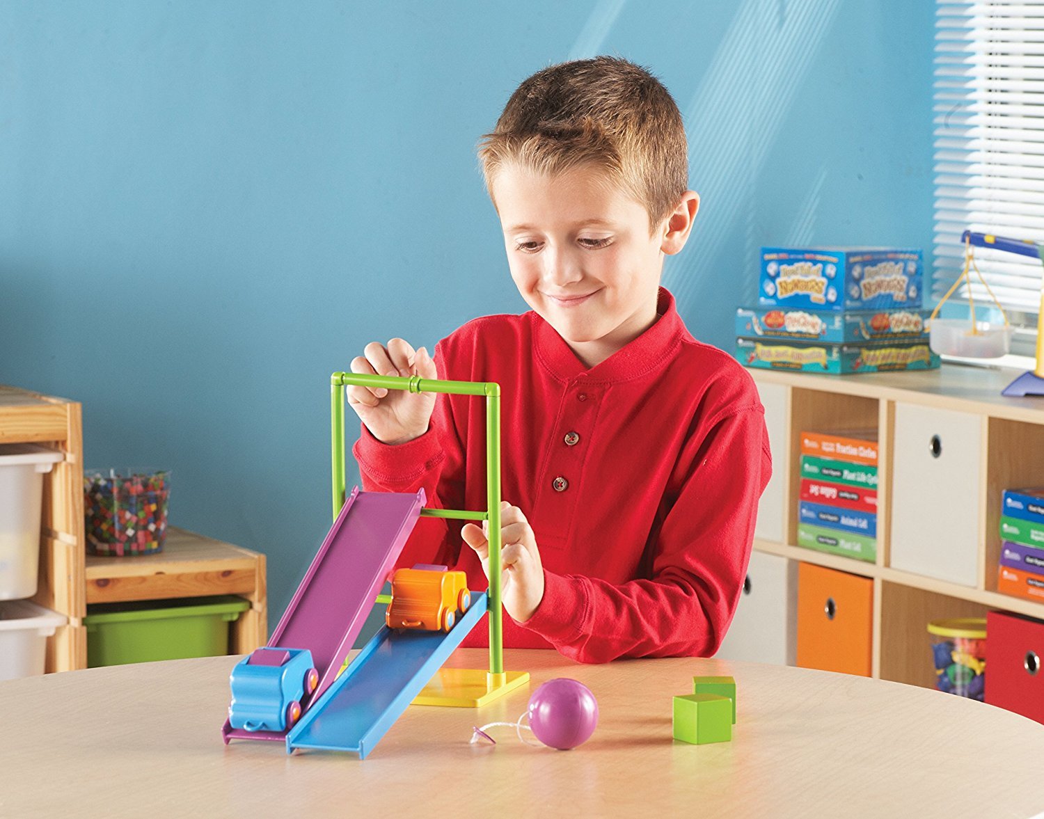 Learning Resources STEM Force and Motion Activity Set - Classroom STEM Toys for Kids, Kids Science Experiments, Science Engineering Kits, Physics