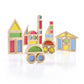 Guidecraft Jr. Rainbow Blocks: 40 Piece Set - Kids Learning & Educational Toys, Stacking Blocks
