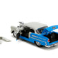 Jada Bigtime Muscle 1:24 1955 Chevrolet Bel-Air Die-Cast Car, Toys for Kids and Adults(Cool Gray/Gloss Blue)