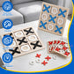 REGUICORP 6 Pack Tic Tac Toe Board Game, 3 Sizes Wooden Tic Tac Toe Game, Tic Tac Toe Coffee Table Decor, Classical Family Board Games for Family