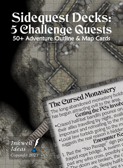 Inkwell Ideas Sidequest Decks: 5 Challenge Quests