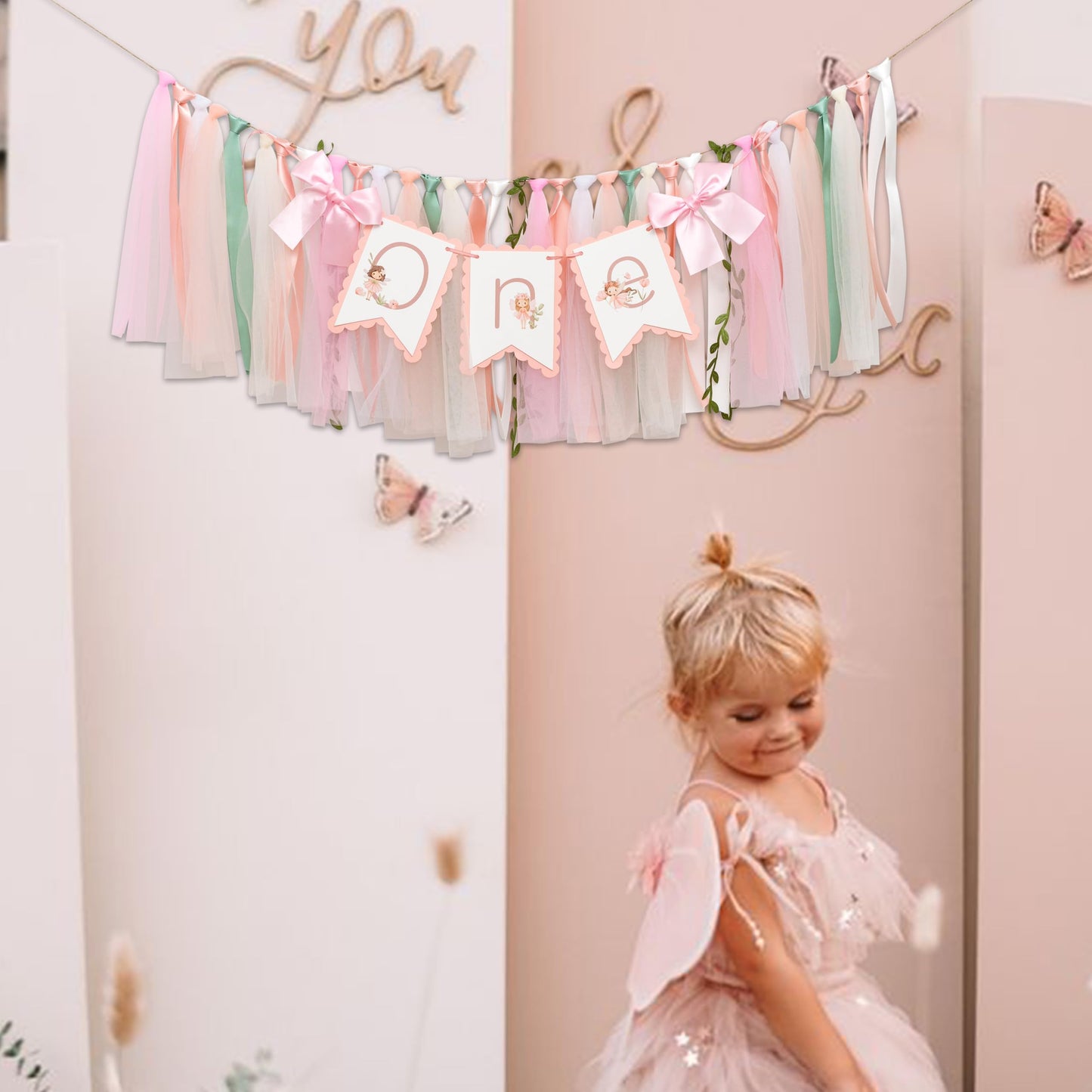 Upfirst Flower Fairy Highchair Banner