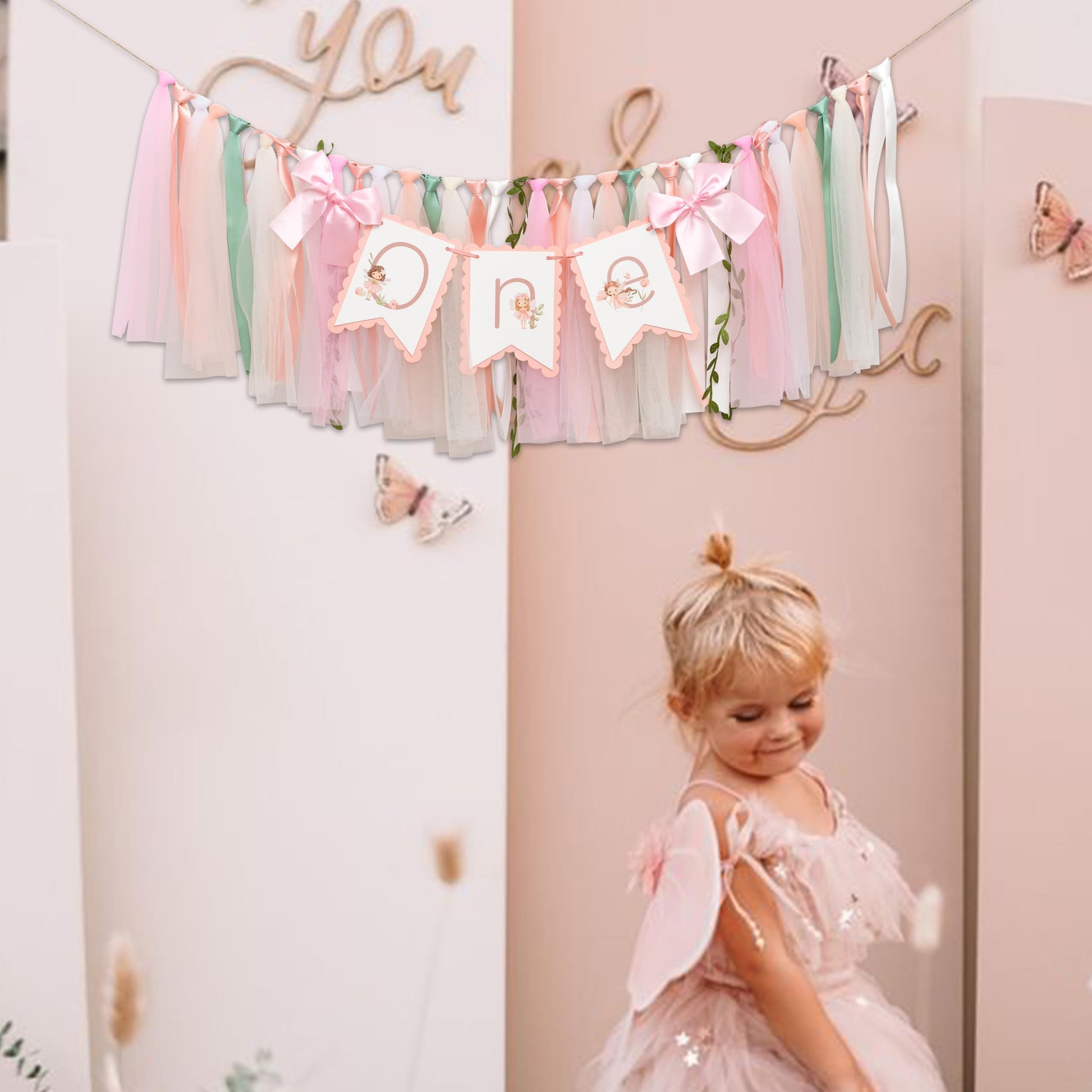 Upfirst Flower Fairy Highchair Banner