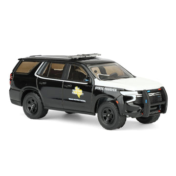 Greenlight 1/64 2024 Chevrolet Tahoe Police Pursuit Vehicle, Texas Highway Patrol, Hobby Exclusive Hot Pursuit GLT30540