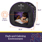 Special Supplies Blackout Sensory Tent for Kids, Pop Up Calming Play Room with Fiber Optic Lamp and Glow-in-the-Dark Fuzzy Blanket