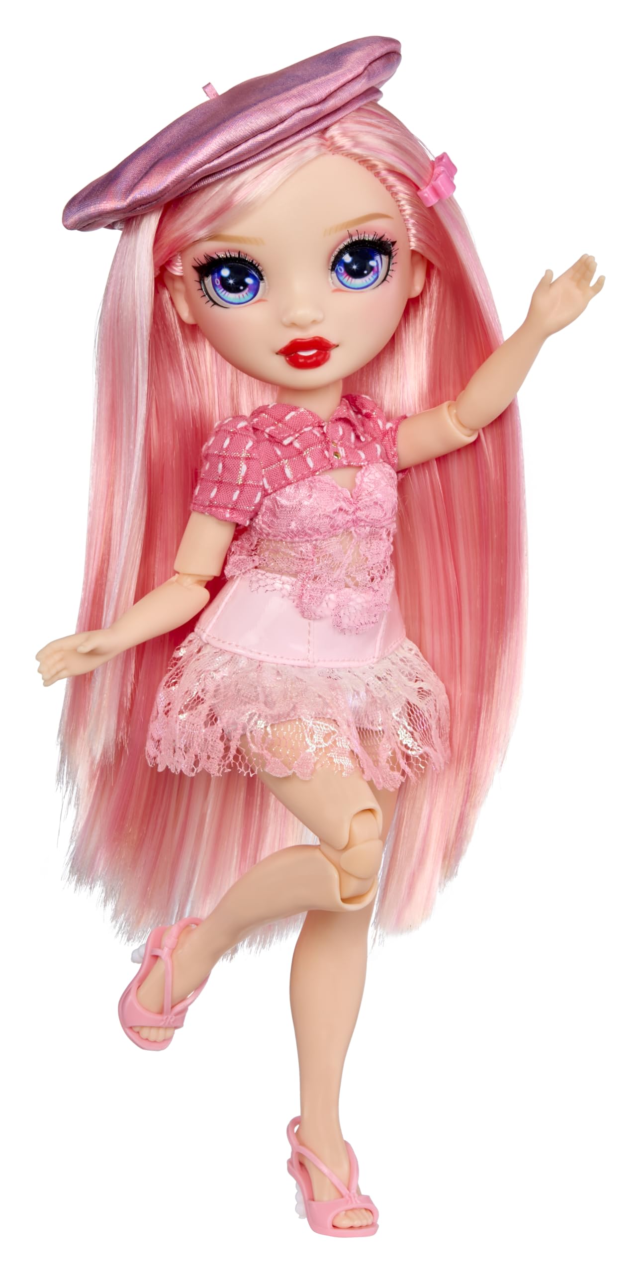 Rainbow High Pretty in Paris Fashion - Bella Parker (Pink), Rainbow 11" Fashion Doll with Outfit, Stylish Handbag, Girls Toy Gift for Kids Ages 4-12