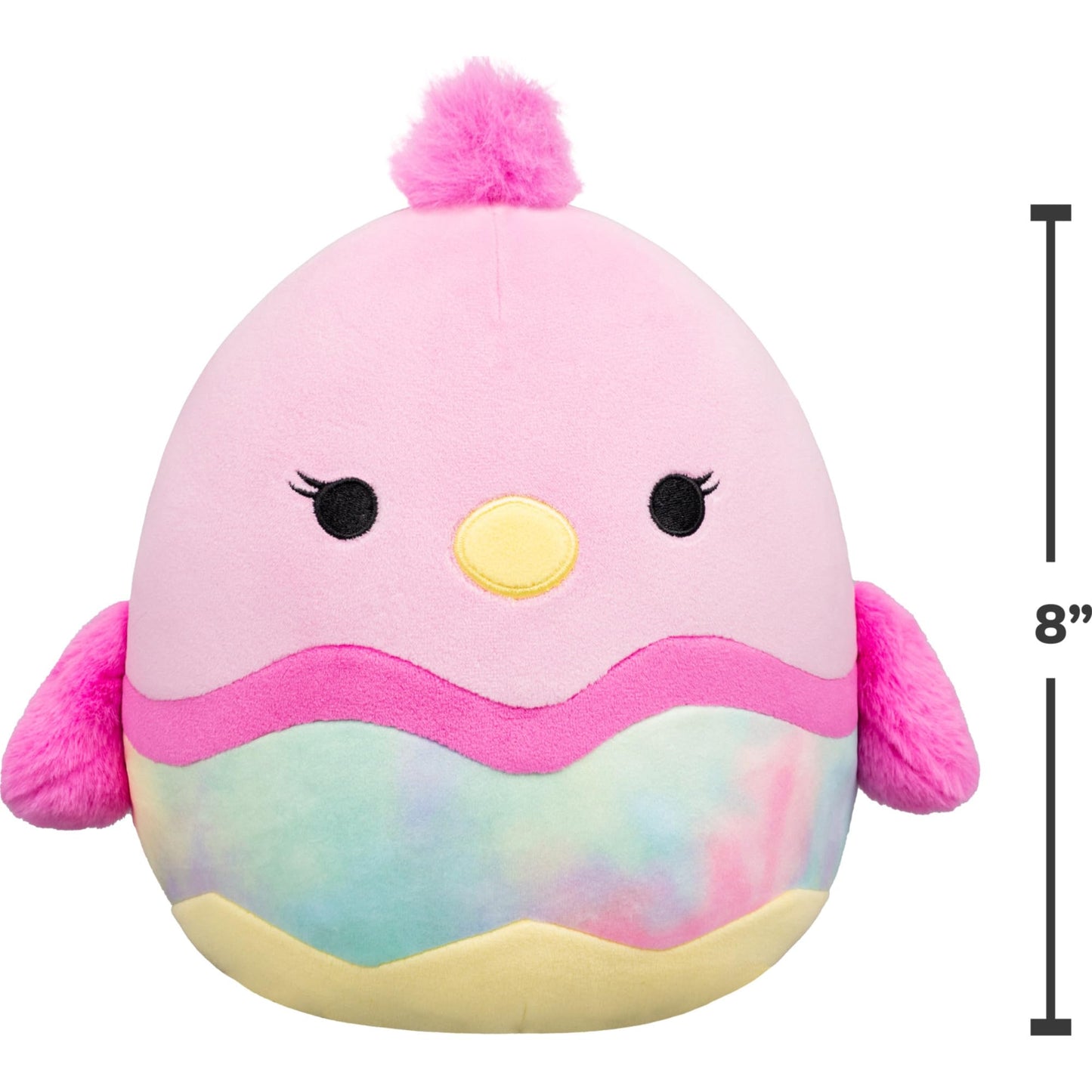 Squishmallows Original 8in Empressa the Pink Chick in Tie-Dye Egg - Official Jazwares Plush (Little)