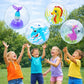 4E's Novelty 3D Beach Balls - 4 Pack 13" Inflatable Pool Toys, Flamingo, Mermaid, Shark, Sea Horse Unique Pool Ball, Ocean Under the Sea Party
