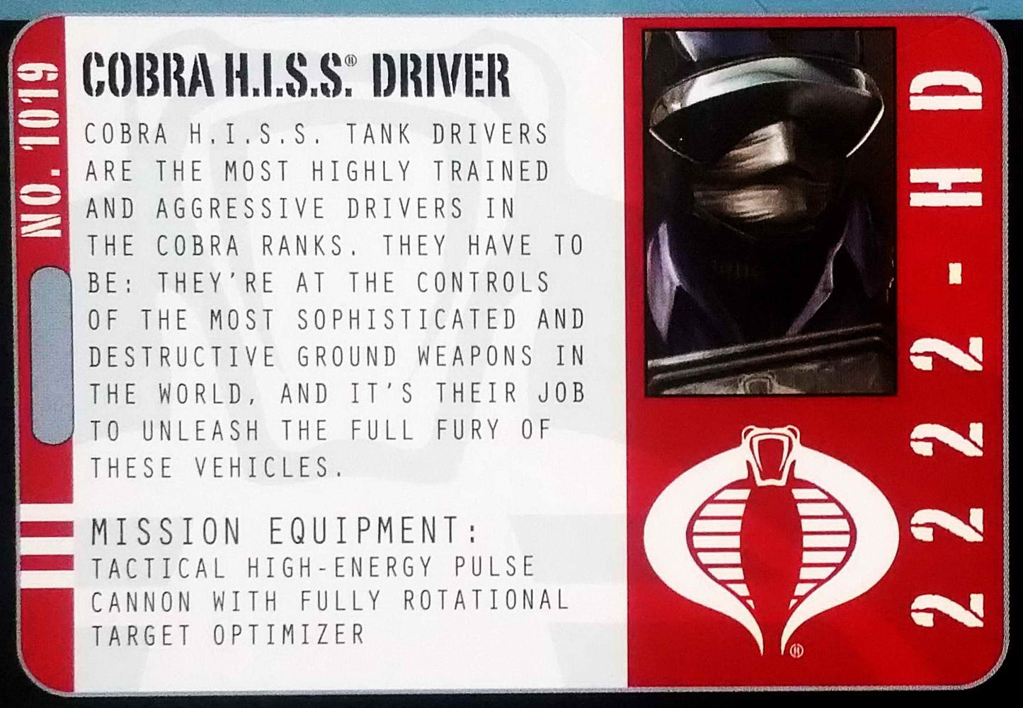 G.I. Joe Pursuit of Cobra (POC) H.I.S.S. Attack Scout with HISS Tank Driver Action Figure