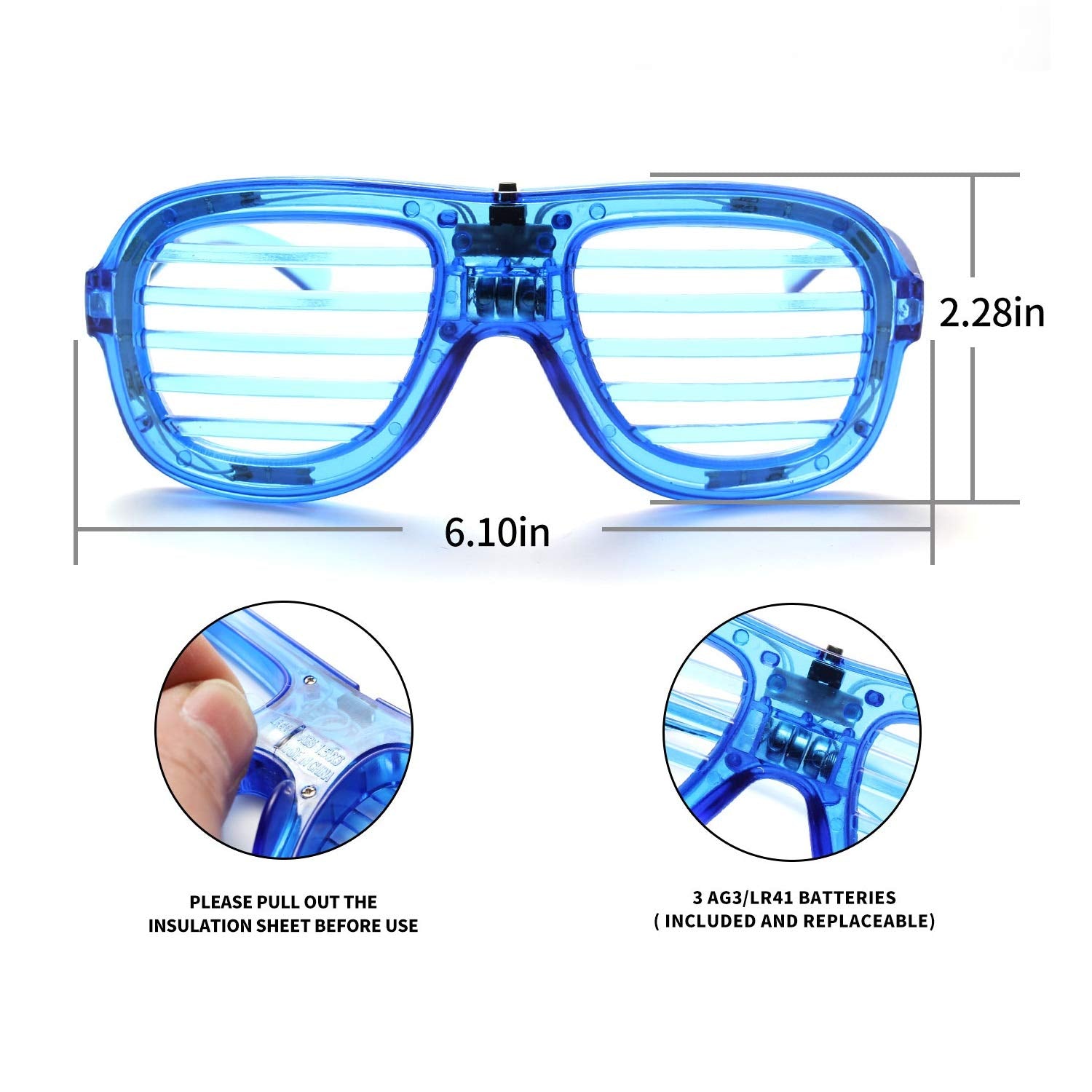 M.best 4 Pack LED Glasses 4 Colors Light Up Glasses Glow In The Dark Party Supplies Favor for Kids Adult Birthday,Raves,Halloween,Christmas, New Year