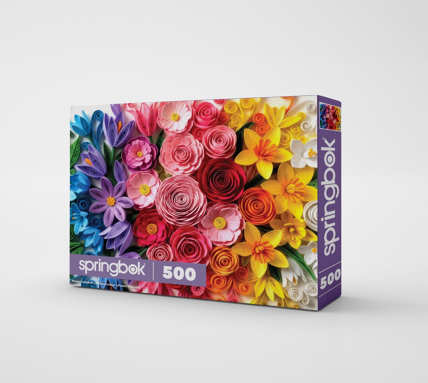 Springbok Quilled Flower Garden 500 Piece Jigsaw Puzzle for Adults