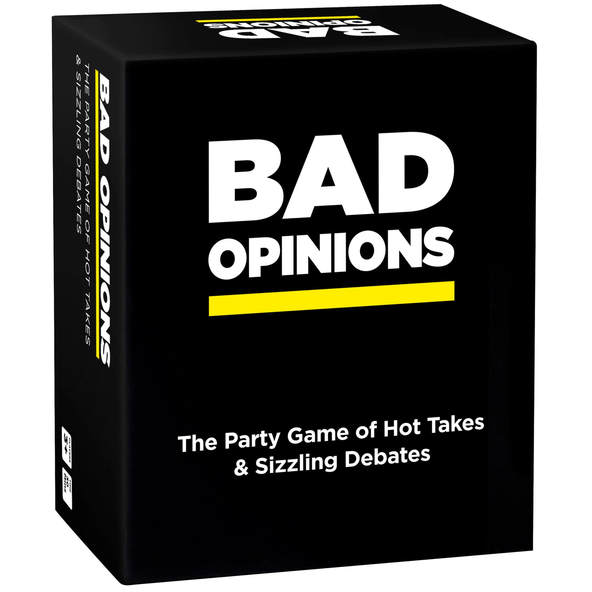 BAD OPINIONS Party Game - The Hilarious Adult Card Game of Hot Takes & Sizzling Debates for White Elephant Parties, Stocking Stuffers and Board Games