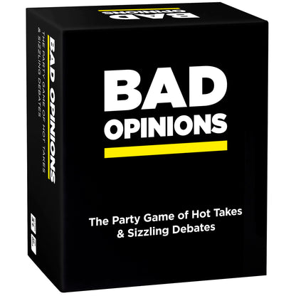 BAD OPINIONS Party Game - The Hilarious Adult Card Game of Hot Takes & Sizzling Debates for White Elephant Parties, Stocking Stuffers and Board Games